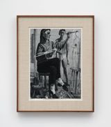 Painter and Model by Lenz Geerk contemporary artwork painting works on paper