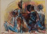 Untitled by Reba Hore contemporary artwork drawing painting works on paper