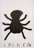 Black Spider Hammer-Head by Rose Wylie contemporary artwork Painting