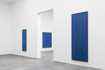 Contemporary art exhibition Ad Reinhardt Blue Paintings at David Zwirner New York 20th Street United States