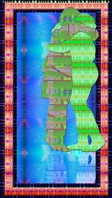 Hugs on Tape Shimmy by LoVid contemporary artwork moving image nft