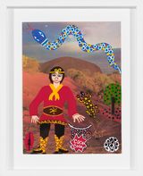 Monkey Magic on Country by Kaylene Whiskey contemporary artwork painting works on paper
