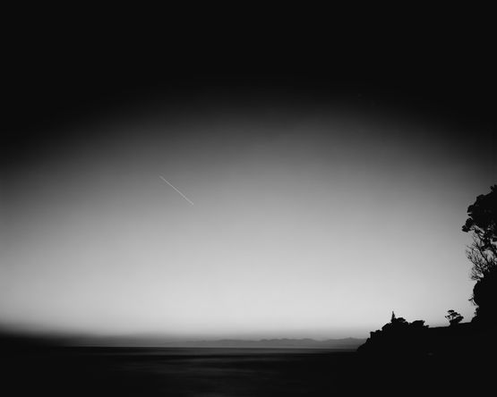 June 2004 Onaero Beach Taranaki looking north-east before dawn by Ann Shelton contemporary artwork Print