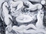 Moon Dance Oasis by Estelle Tcha contemporary artwork painting