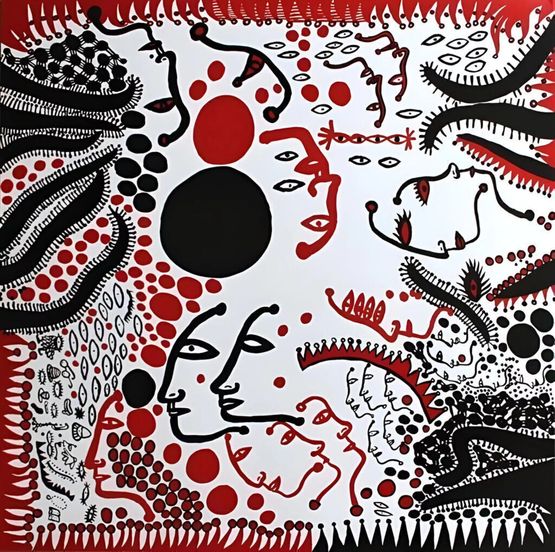 I Want To Sing My Heart Out In Praise of Life by Yayoi Kusama contemporary artwork Print