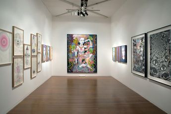 Contemporary art exhibition Del Kathryn Barton Electric orchid at Roslyn Oxley9 Gallery Sydney Australia