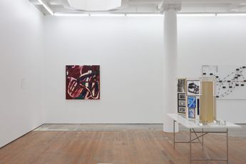 Contemporary art exhibition A Project by Simon Denny and Karamia Muller Creation Stories at Michael Lett Karangahape Road New Zealand