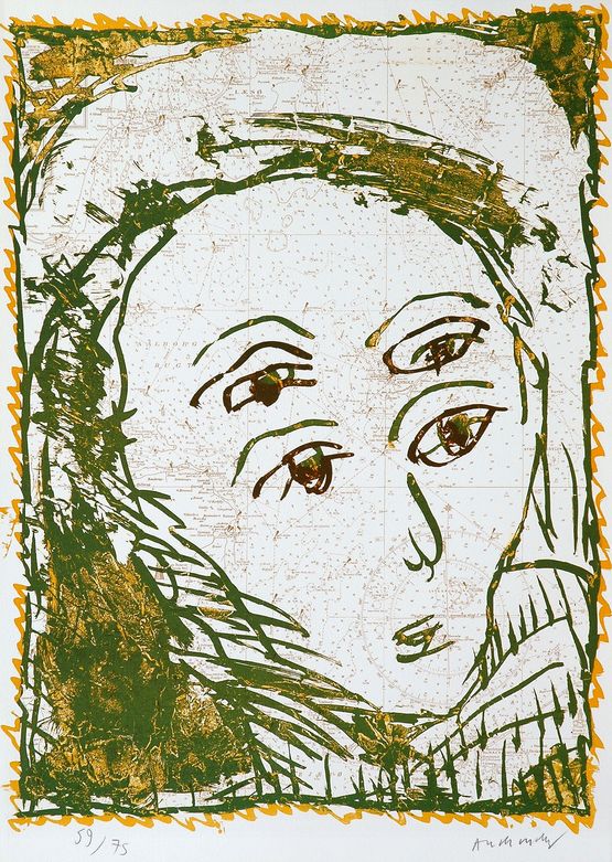 Laeso by Pierre Alechinsky contemporary artwork Print