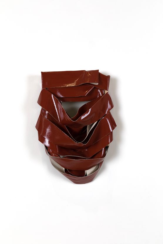 Barricade Shield Persian Red by Angela De La Cruz contemporary artwork Painting