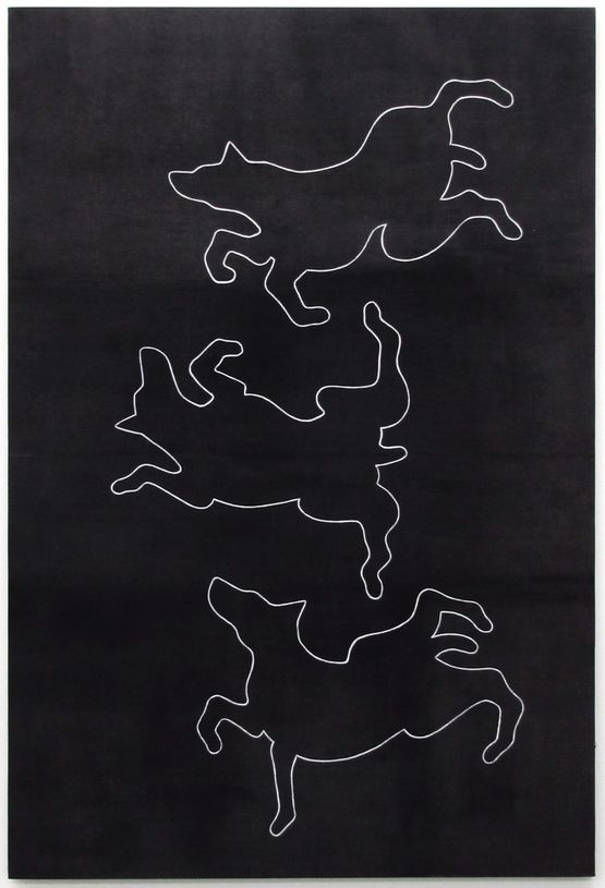 Ohne Titel Drei Hunde 3 by Aldo Walker contemporary artwork Painting