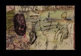 The Meeting of Minds 41 by Mike Parr contemporary artwork mixed media works on paper