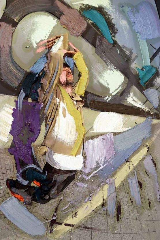 Sisyphus by Erik Schmidt contemporary artwork Painting