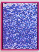 Untitled blue waves WT by Jeppe Hein contemporary artwork painting