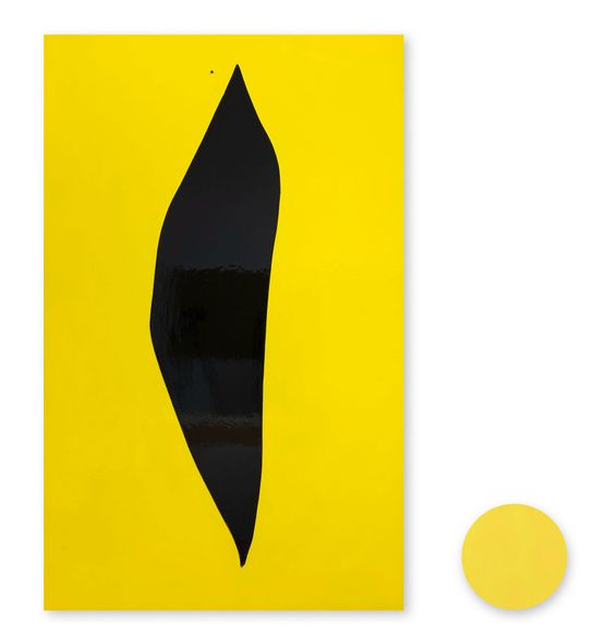 Yellow Nude 8 and Companion Painting 8 by Gary Hume contemporary artwork Painting