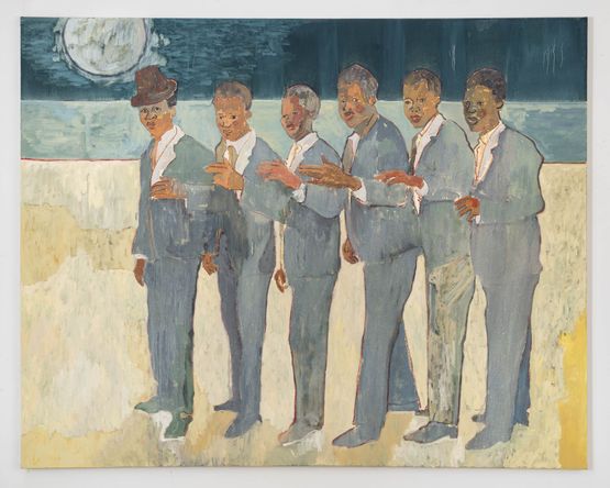 The Beach Boys by Ludovic Nkoth contemporary artwork Painting