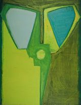 Green Scissors by Mao Xuhui contemporary artwork painting