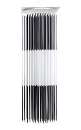 Torre vibrante blanco y negro by Jesus Rafael Soto contemporary artwork sculpture