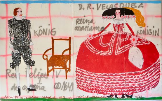 Konig und konigin by Gabrielle Graessle contemporary artwork Painting