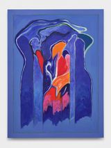 Blue Solstice by Sonia Gechtoff contemporary artwork drawing painting works on paper