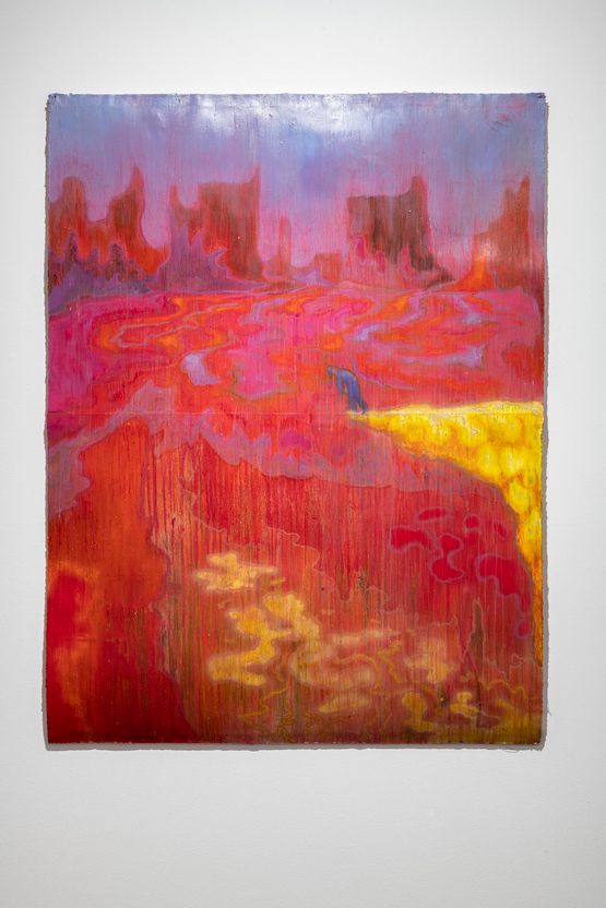 Dreams of A Disillusioned Misstep In The Valley of The Rocks by Sedrick Chisom contemporary artwork Painting