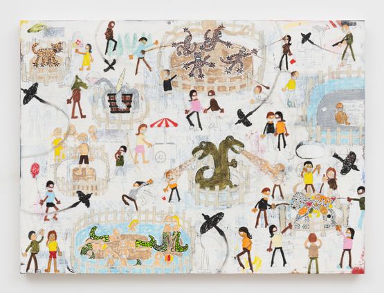 The Jay Stuckey Zoo for Barret Lybbert by Jay Stuckey contemporary artwork Painting