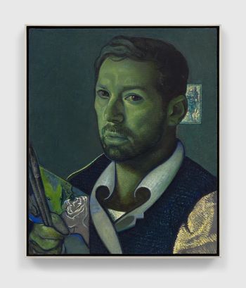 Self with Saint Michael the Archangel by Victor Man contemporary artwork painting