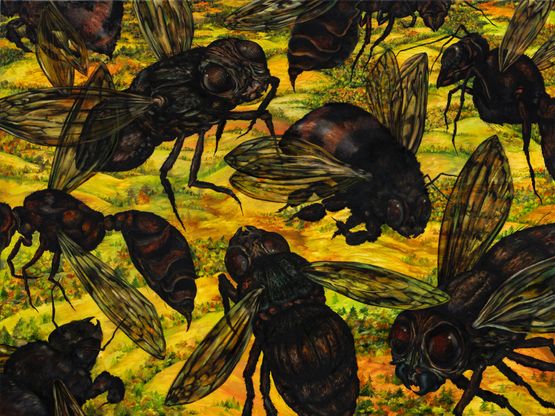 Pollen by Kat Lyons contemporary artwork Painting