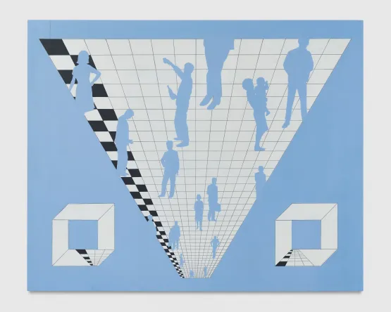 Gyaku Enkinhou no Fuukei landscape in Reverse Perspective by The Estate of Jiro Takamatsu contemporary artwork Sculpture