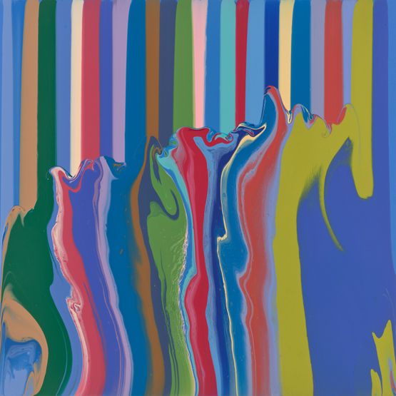 Takeover by Ian Davenport contemporary artwork Painting
