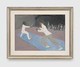 Fencers by Milton Avery contemporary artwork painting works on paper