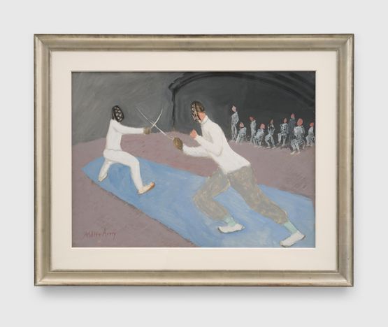 Fencers by Milton Avery contemporary artwork Painting