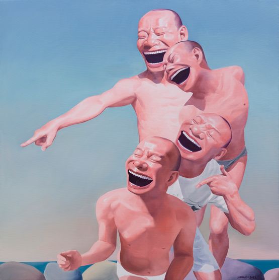 Definitely by Yue Minjun contemporary artwork Painting