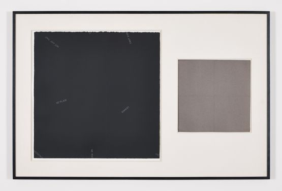 Untitled diptych by Robert Barry contemporary artwork Works on Paper