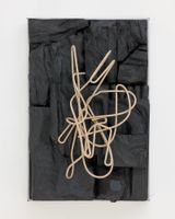 Composition in Wood and Steel 3 by Douglas Rieger contemporary artwork sculpture works on paper