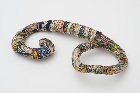 Serpent by Faith Wilding contemporary artwork Works on Paper