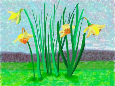 David Hockneys Pools Plants and Portraits at MOT in Tokyo