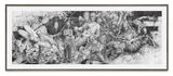 schlagen und bleiben by Jonas Burgert contemporary artwork drawing works on paper