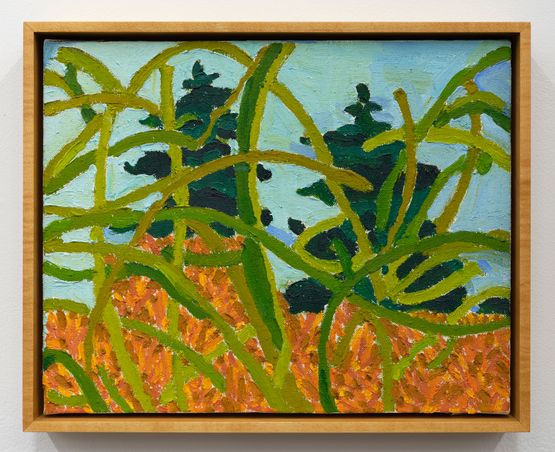 Fence Grass by Lynne Drexler contemporary artwork Painting