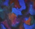 Blumen vegetativ in Blau by Herbert Beck contemporary artwork Painting