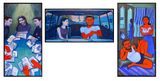 Triptych Nargiz Alizade by Ulviyya Iman contemporary artwork painting