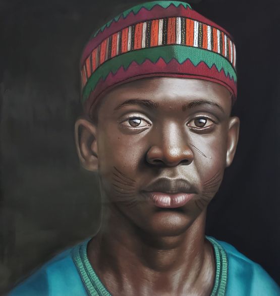 Dantala During His Undergraduate Studies by Babajide Olatunji contemporary artwork Painting