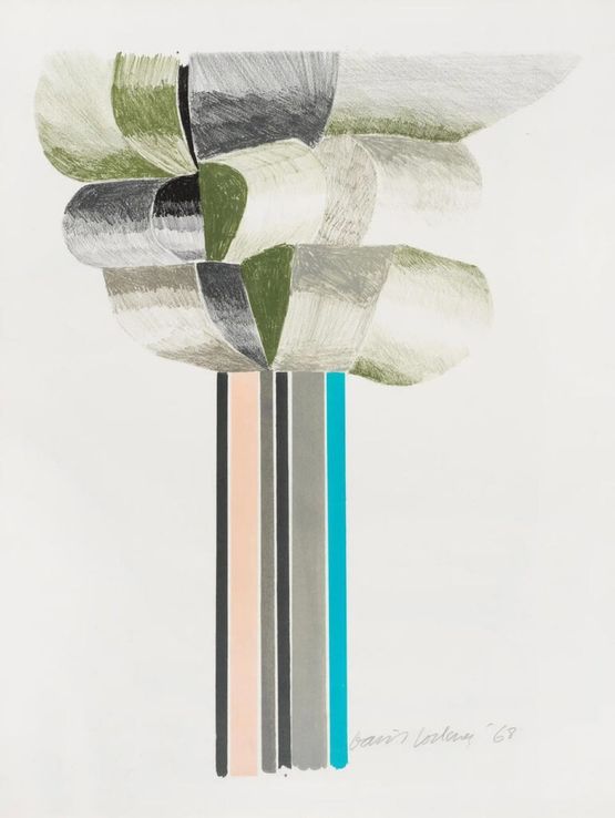 Trees by David Hockney contemporary artwork Print