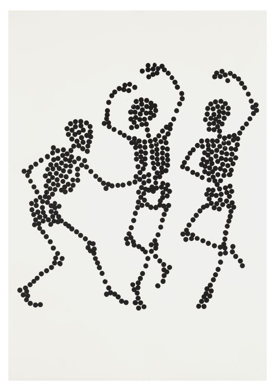 Dance to Dust Drawings 08 by Carlos Amorales contemporary artwork Works on Paper