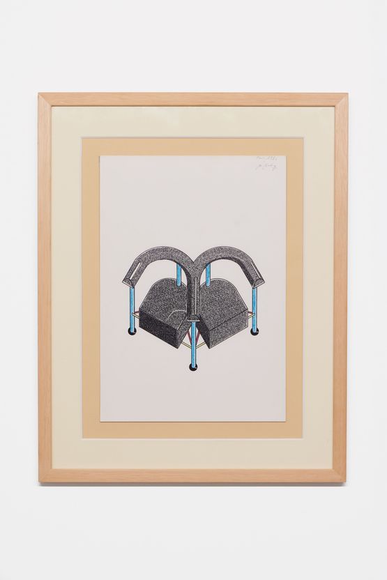 Poltrone siamese by Martine Bedin contemporary artwork Works on Paper