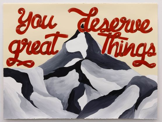 You deserve great things by Joel Mesler contemporary artwork Works on Paper