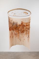 Penerei fuba from the series abrigos by Josi contemporary artwork drawing mixed media sculpture