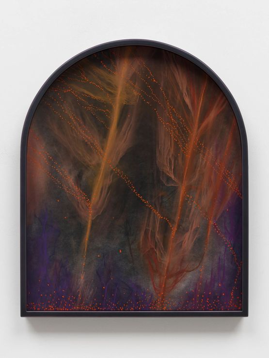 Limenescence the quiet resolve to metabolise on the brink living with just enough light like root tips and algae at the caves mouth - making life from scarcity. by Marguerite Humeau contemporary artwork Works on Paper