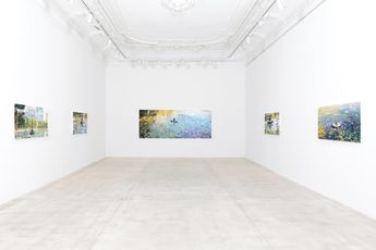 Contemporary art exhibition Erik Schmidt Blue Zone at Galerie Krinzinger Seilerstatte 16 Vienna Austria