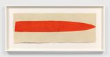 vermilion across by Suzan Frecon contemporary artwork painting works on paper