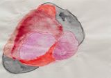 From the Dead Reckoning to Her Folds series by Iz Oztat contemporary artwork painting works on paper